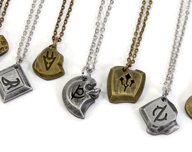 FFXIV Metal Soul Crystal Locket Style Charm Necklaces - Collectors Edition Bundles