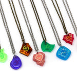 FFXIV Glow Job Stone Locket Style Charm Necklace- Final Fantasy XIV Soul Crystal Necklace FF14
