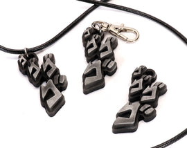 Menace Symbol Keychain  / Necklace - Anime Gift for Anime Fans - Kawaii Gift Idea KY1