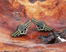 Skull Logo Brass Pin - Helldivers 2