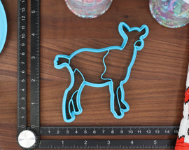 Alpine Goat Cookie Cutters - Alpine Goat Doe, Alpine Goat Face, Alpine Goat Outline, Cute Goat, Screaming Goat - Goats & Animal Cookies