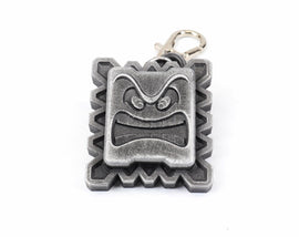 Thwomp Stone Faces Keychains! - Mario Enemies Keychains - Mushroom Kingdom Thwomp Keychain - Nintendo Gift / Mario Gift | KY1