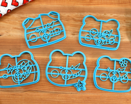 Danganronpa Monokubs Cookie Cutters- Monodam, Monokid, Monophanie, Monosuke, Monotaro