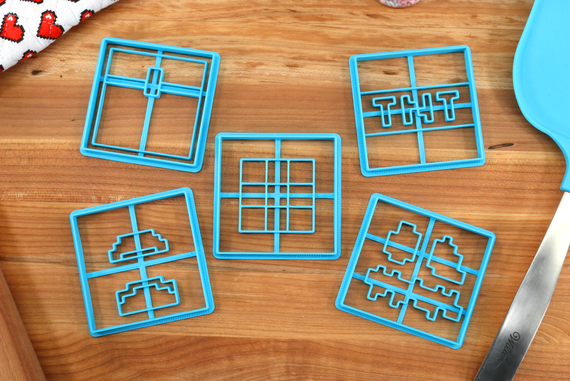 Minecraft Blocks Set 1 Cookie Cutters- Chest, Crafting Table, Furnace, Jack O Lantern, TNT
