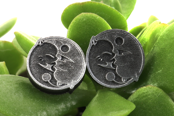 Moogle Yin & Yang Earrings Pair - Final Fantasy