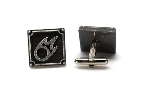 Black Mage FFXIV Job Cufflinks - BLM Metal Resin, Final Fantasy 14 FF14 Soul Crystal - LootCaveCo