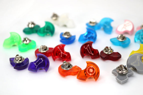 Convocation of the 14 Pin Bundle - Constellation Stone Pin Collection - FFXIV Azem Ascian Crystal Pin - LootCaveCo