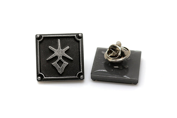 Dark Knight FFXIV Job Pin - DRK Metal Resin, Final Fantasy 14 FF14 Soul Crystal - LootCaveCo