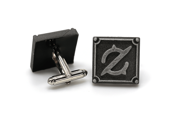 Gunbreaker FFXIV Cufflinks Metal Resin - GNB Final Fantasy XIV (FF14) - Soul Crystal - LootCaveCo
