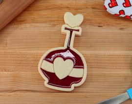 Love Potion Wayfinder Linzer Tart Cookie Cutter - Goth Gift, goth baking