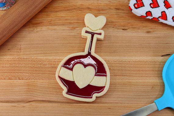 Love Potion Wayfinder Linzer Tart Cookie Cutter - Goth Gift, goth baking