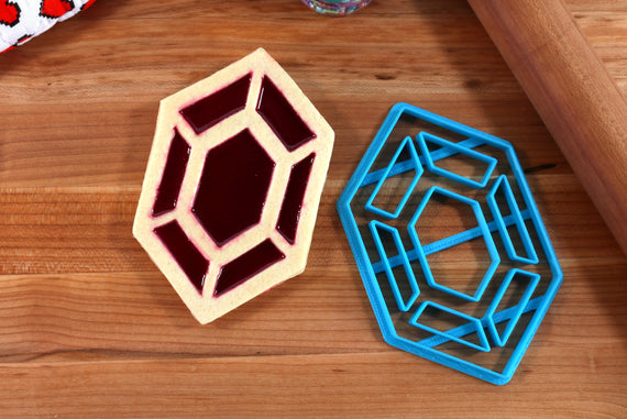 Legend of Zelda Rupee Linzer Tart Cookie Cutter - Breathe of the Wild