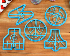 Elemental Bending Symbols Secondary Set 1 Cookie Cutters - Magma, Blood, Snow, Lightning, Metal - Bending Gift, Elemental Bender