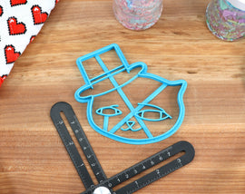 Cursed Cats Cookie Cutters - Thumbsup Kitty, Smug Kitty, Mocking Kitty, Blush Kitty - Cat Fan Gift