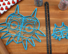 XL 12 Inch Majoras Mask Cookie Cutter -  Zelda Cookie Cake  - Breath of the Wild Cookie Cutter /  Nintendo Gift