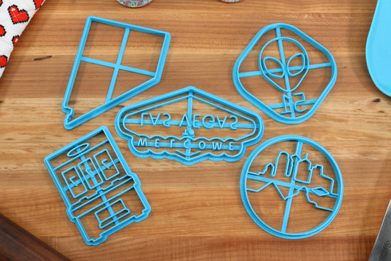 Nevada Cookie Cutters - Area 51, Las Vegas Sign, Las Vegas Skyline, Nevada State, Slot Machine - NV Gift Idea