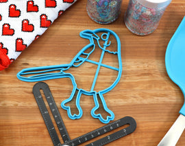 Georgia Cookie Cutters - Brown Thrasher, Georgia State, Live Oak, Georgia Peach, Georgia Peanut - GA Gift Idea