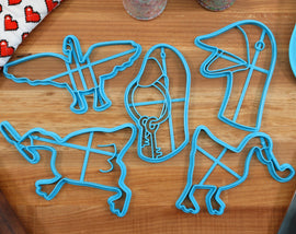 Crazy Goose Cookie Cutters - Flapping Goose, Honking Goose, Key Goose, Stabby Goose - Goose Gift Idea