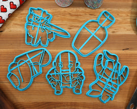 Chibi Souls Cookie Cutters - Chibi Patches, Cute Sif, Cute Solaire, Estus Flask, Mimic Chest