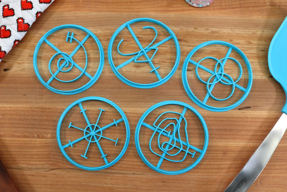 Lovecraft Outer Gods Cookie Cutters Set - Azathoth, Abhoth, Hypnos, Shub-Niggurath, Yog-Sothoth