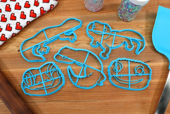 Leopard Tail Gecko Cookie Cutters  - Curled Leopard Gecko, Gecko Lick, Leopard Gecko Outline- Leopard Gecko Gift Idea