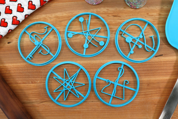 Lovecraft Great Old Ones Cookie Cutters Set 2 - Cthugha, Cthulhu, Ghatanothoa, Shudde M'ell, Zhar