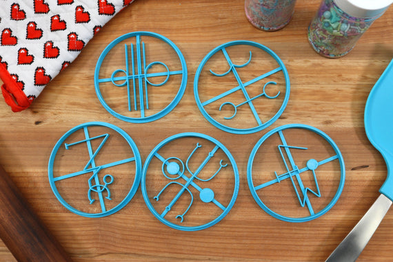 Lovecraft Great Old Ones Cookie Cutters Set 3 - Atlach-Nacha, Ithaqua, Rhan-Tegoth, Y'Golonac, Yig