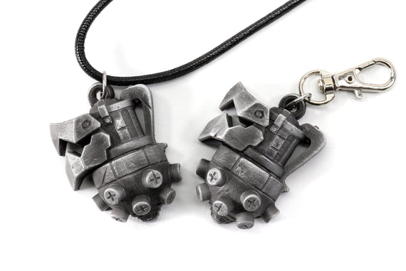 League of Legends Jinx Arcane Version Flamechompers Keychain / Neclace