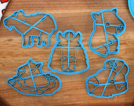 Capybarra Cookie Cutters - Orange Capybara, Soaking Capybara, Capybara Outline - Capybara gift