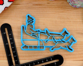 Alaska Cookie Cutters - Alaska State Outline, Alaska State Flag, Polar Bear, Caribou, Sled Dog- AK Gift Idea
