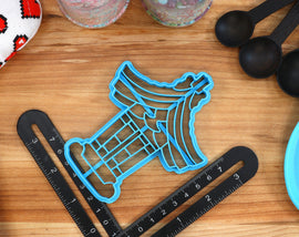 Japanese Shrine Cookie Cutters - Omamori, Tori Gate, Shrine Maiden, Kasuga Taisha, Shimenawa Rope - Shrine Themed Gift