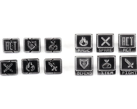 Deltarune Battle Action Pin - RPG Battle Menu Pins - Deltarune Pin - Spamton Pin- Undertale Gift SPN1