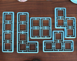 Tetromino Cookie Cutters - Long Tetromino, L-Tetromino, 4 Squares, S-Tetromino, T-Tetromino - Video Game Retro Icons Baking Gift