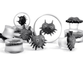 Majora's Mask Gauges 3-35mm sizes / Zelda Ear Gauge Plugs Legend of Zelda -Double Flare Resin Gauges-
