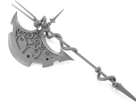 FFXIV Mercury Axe - Two Handed Axe - One-Handed Battle Axe DIY Cosplay Prop Kit - Goddess Cosplay - Larping Weapon