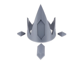 Frozen Monarch's Crown DIY Cosplay Prop Kit - Magical Artifact Headwear - Wish-Granting Royal Crown Cosplay - Ancient Jeweled Head Piece