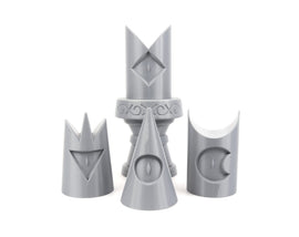 Cult Lamb Crown DIY Cosplay Prop Kits - Lamb's Crown Hat - Cult Lamb's Upgrades - Bishop Crown Kit - Yellow, Blue, Green, Purple Bishops