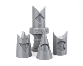 Cult Lamb Crown DIY Cosplay Prop Kits - Lamb's Crown Hat - Cult Lamb's Upgrades - Bishop Crown Kit - Yellow, Blue, Green, Purple Bishops
