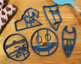 Nightmare Before Christmas Cookie Cutters -Lock, Shock, Barrel, Oogie Boogie, Finklestein- - LootCaveCo