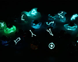 Taurus Constellation Stone Pin - FFXIV Mitron Ascian Crystal Pin - LootCaveCo