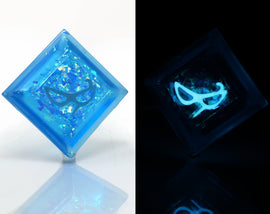 Twinkle Blue Mage FFXIV Glow in the Dark Soul Crystal/Blu Job Stone Final Fantasy XIV FF14 - LootCaveCo