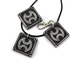 Warrior FFXIV Job Charm - WAR Metal Resin, Final Fantasy 14 FF14 Soul Crystal - LootCaveCo