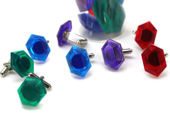 Zelda Rupee Cufflinks Legend of Zelda Breath of the Wild - Nintendo/Zelda Gift - LootCaveCo